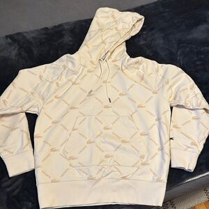Lacoste Cream Logo Hoodie